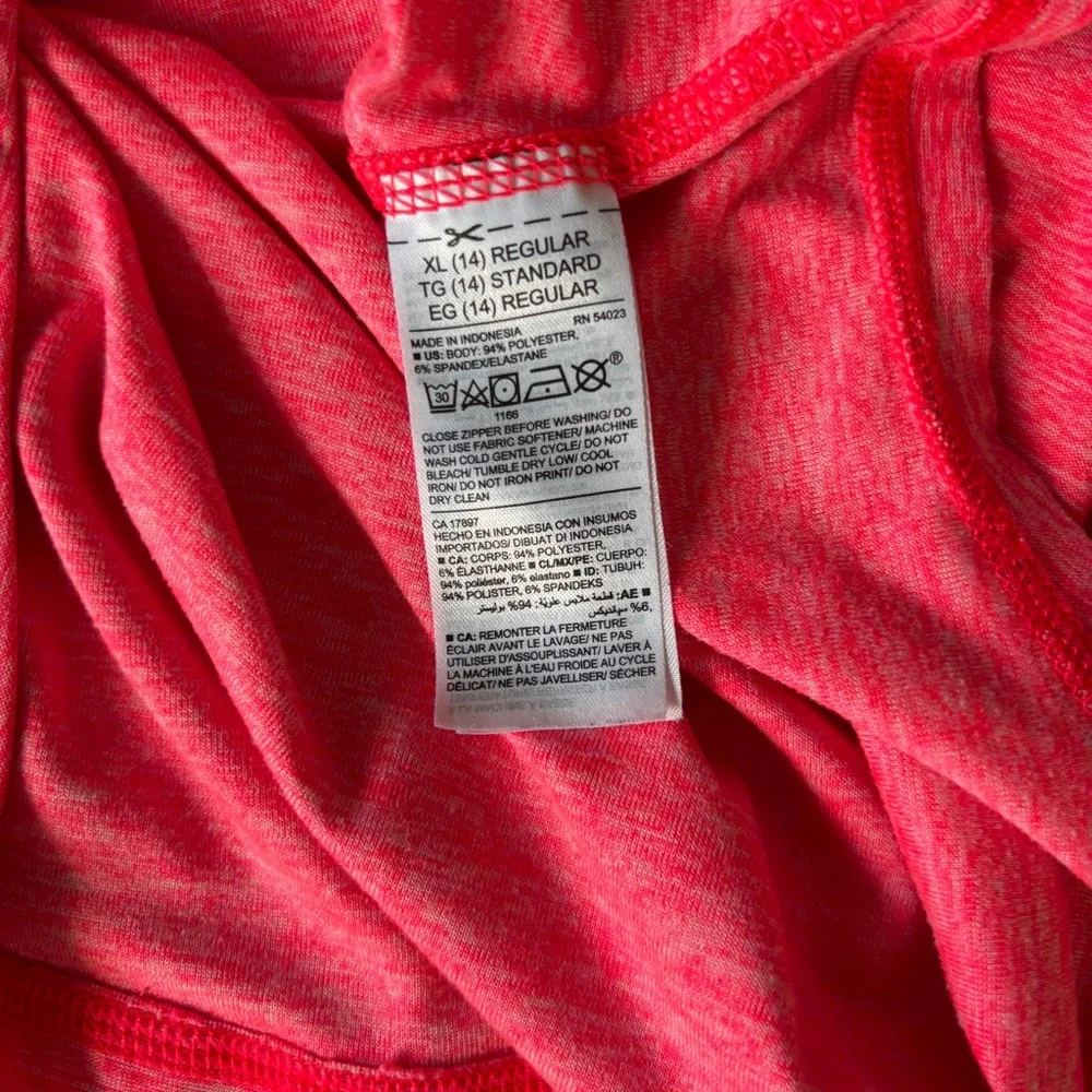 Old Navy Girls Pink Quarter Zip Pullover Size XL 14/16
